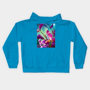 Purple Orchids Kids Hoodie